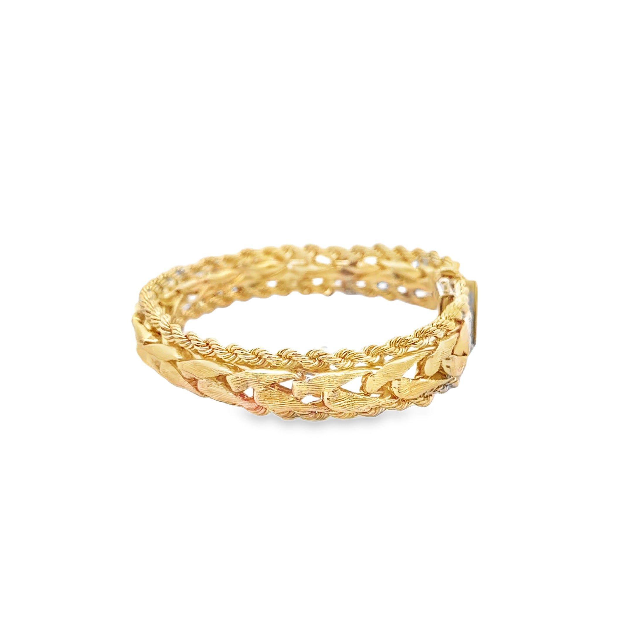 Repair 14k Yellow Gold Woven Bracelet: Reconstruct Link