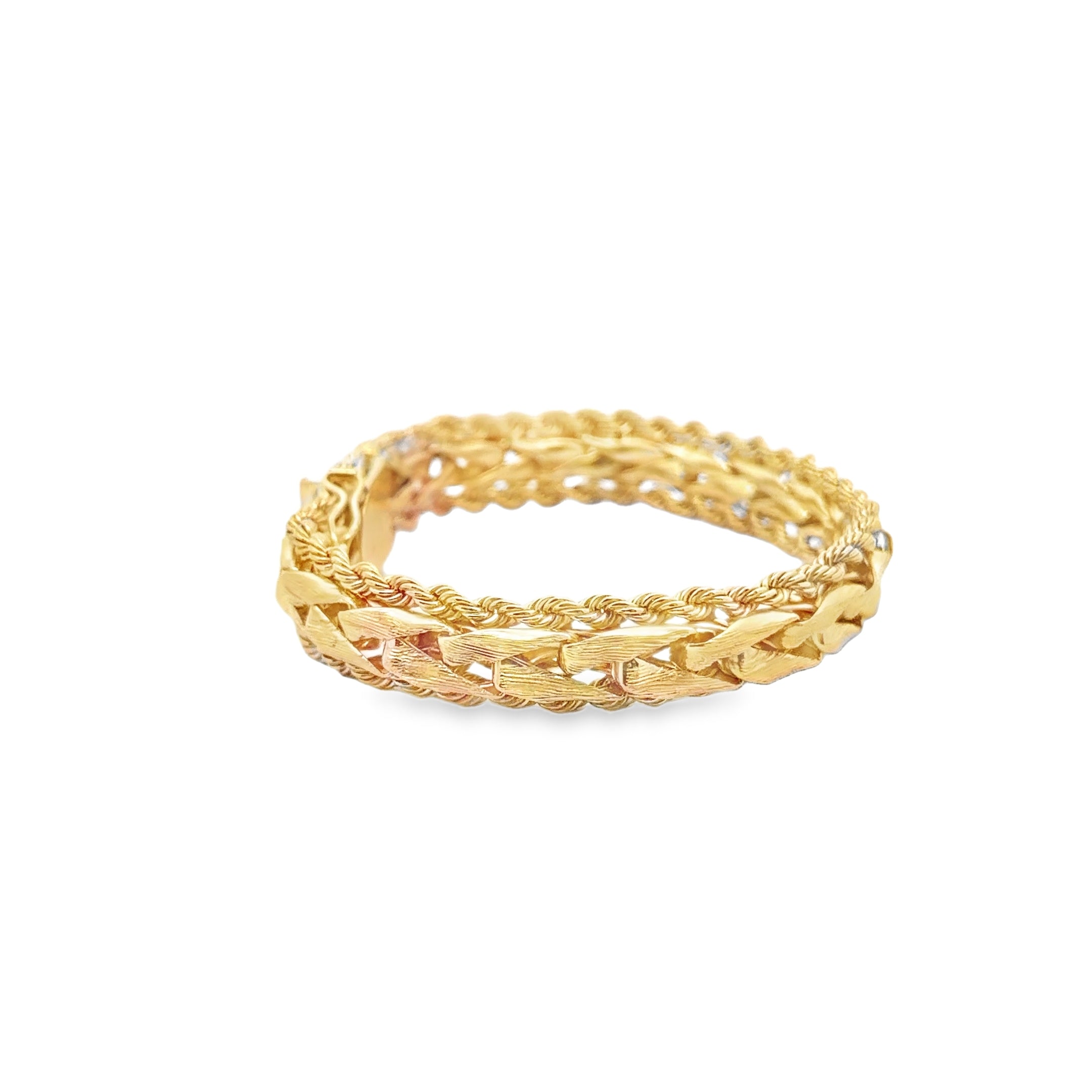 Repair 14k Yellow Gold Woven Bracelet: Reconstruct Link