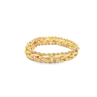 Repair 14k Yellow Gold Woven Bracelet: Reconstruct Link