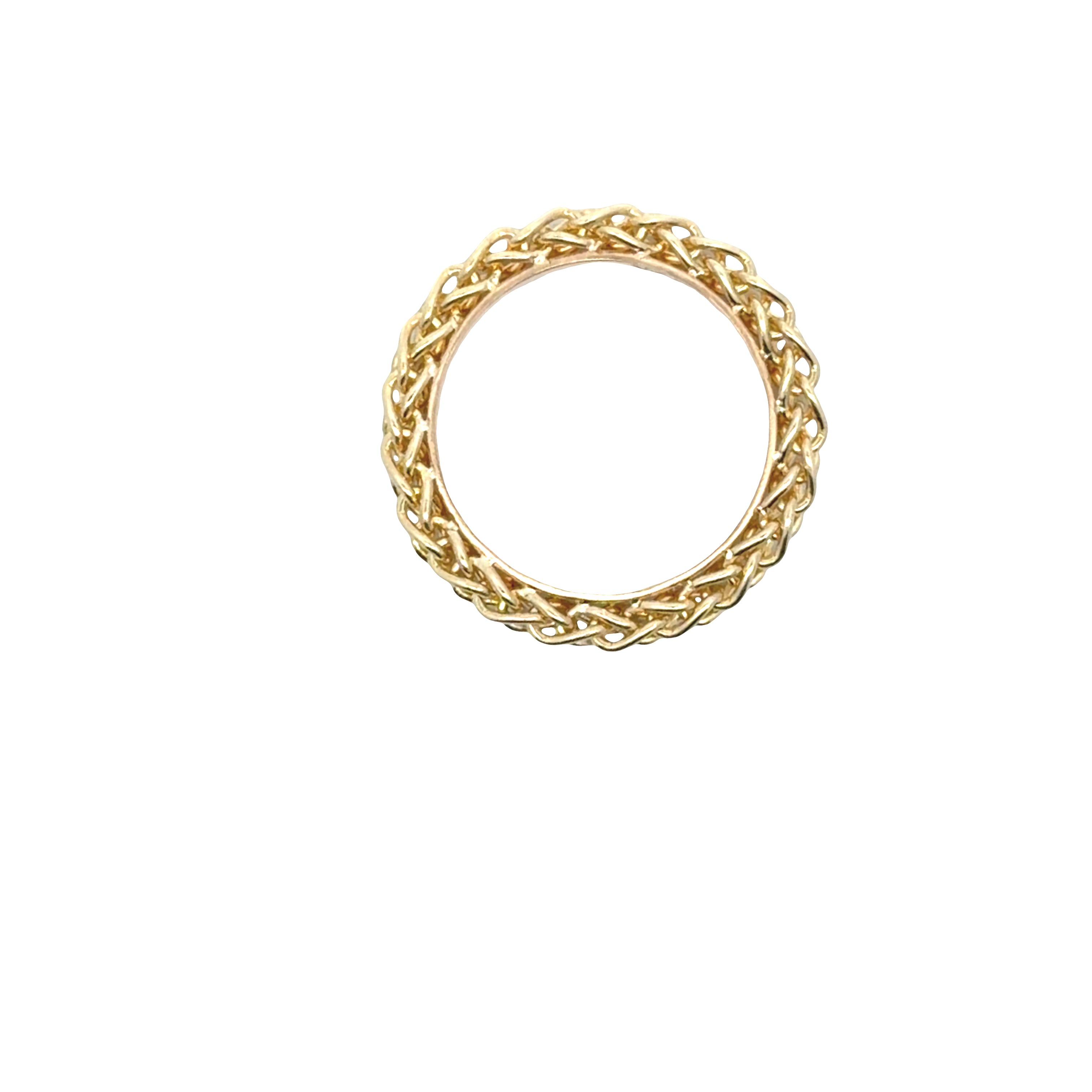 Remade Ring: New 14K Yellow Gold Hand Made Weave Ring - 2.18 Grams Total Weight.