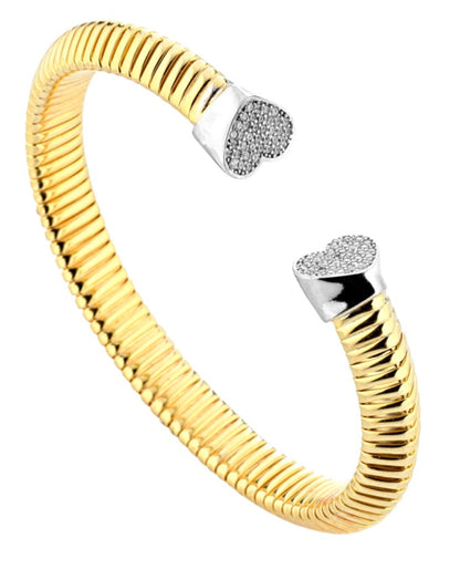 Marcello Pane JEBR 006 Tubolove Twist Bracelet with Hearts