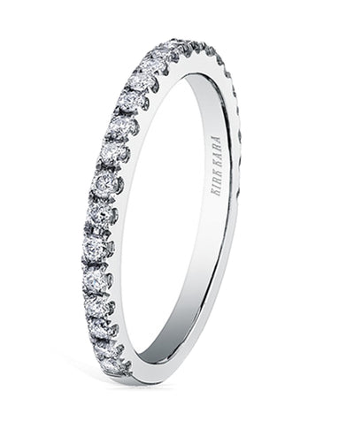 Kirk Kara K1000D-B Carmella 18K White Gold Diamond Wedding Band