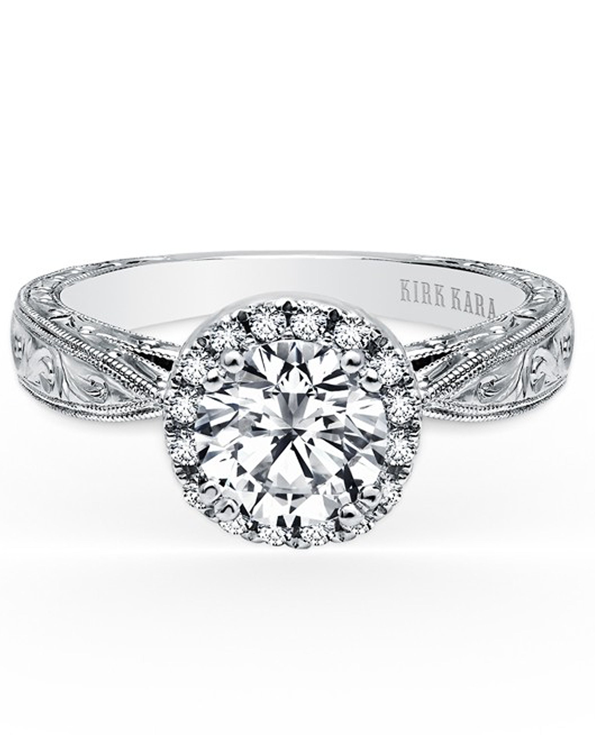Kirk Kara K1010DC-R Carmella Engagement Ring
