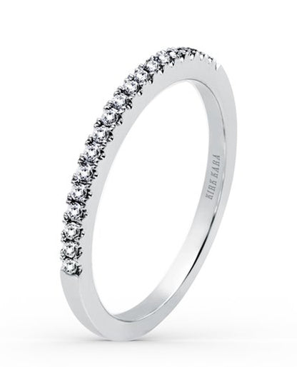 Kirk Kara K1020D-B Stella 18K White Gold Diamond Band