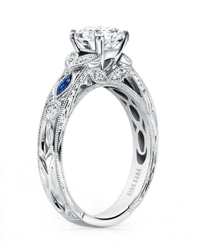 Kirk Kara K1120SDC-R Dahlia Engagement Ring