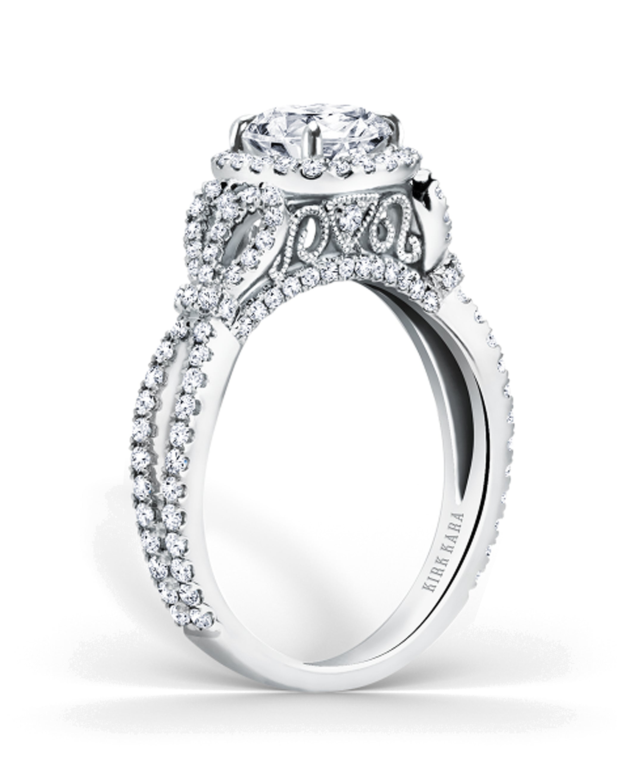 Kirk Kara Pirouetta Engagement Ring K174C75R