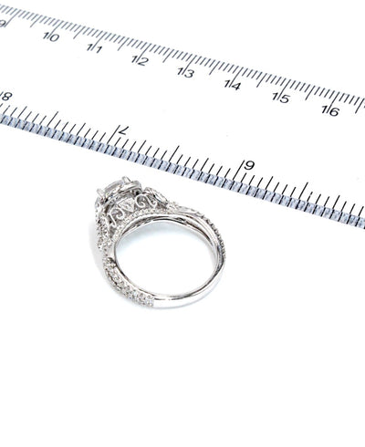 Kirk Kara K174C75R Pirouetta 18K White Gold Diamond Engagement Ring