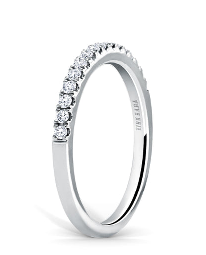 Kirk Kara K184-B Carmella 18K White Gold Wedding Band 0.25 Carats