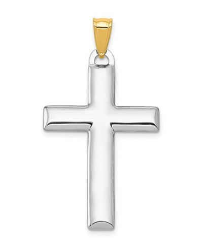14K Gold Reversable Cross Pendant