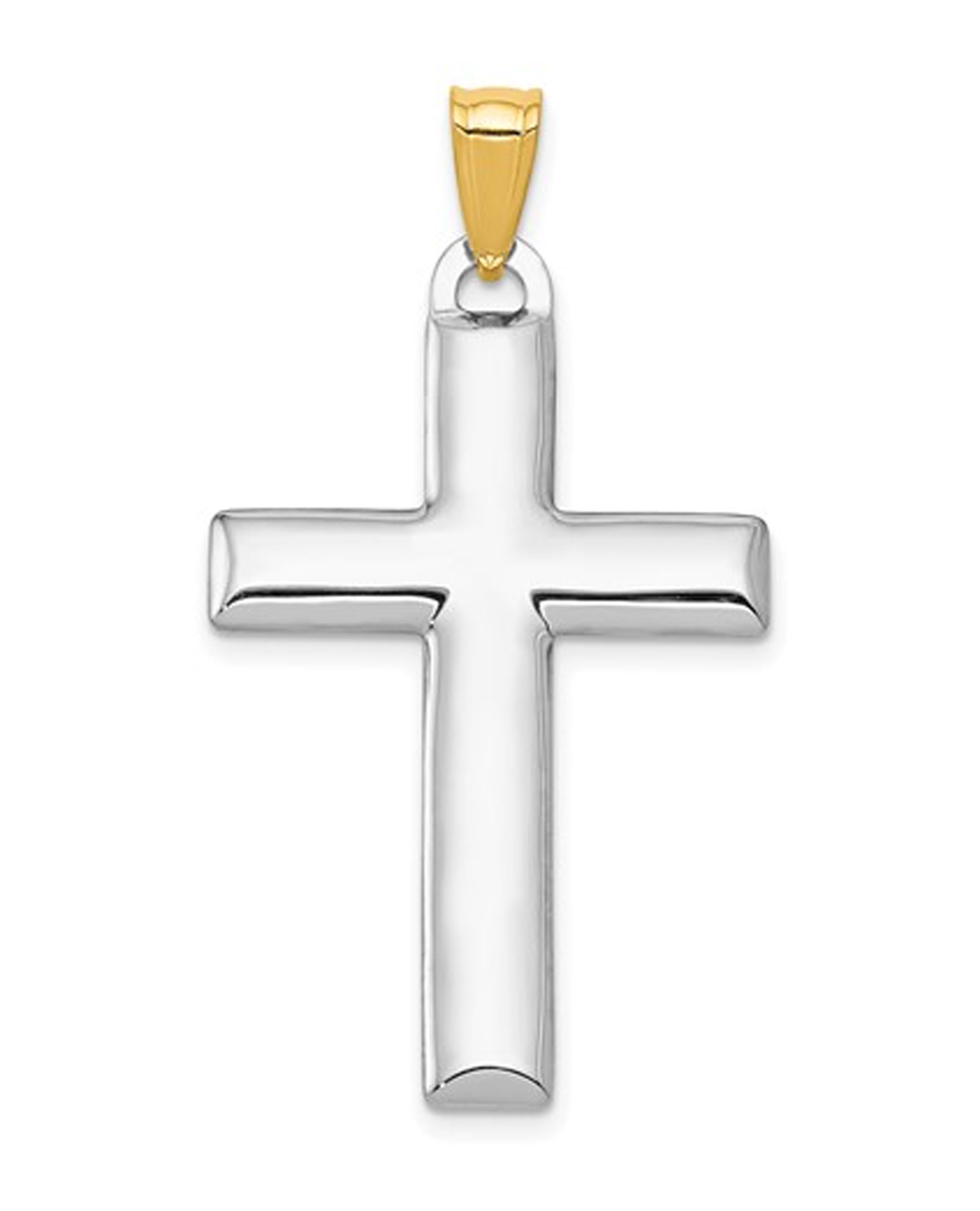 14K Gold Reversable Cross Pendant