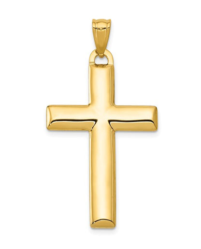 14K Gold Reversable Cross Pendant