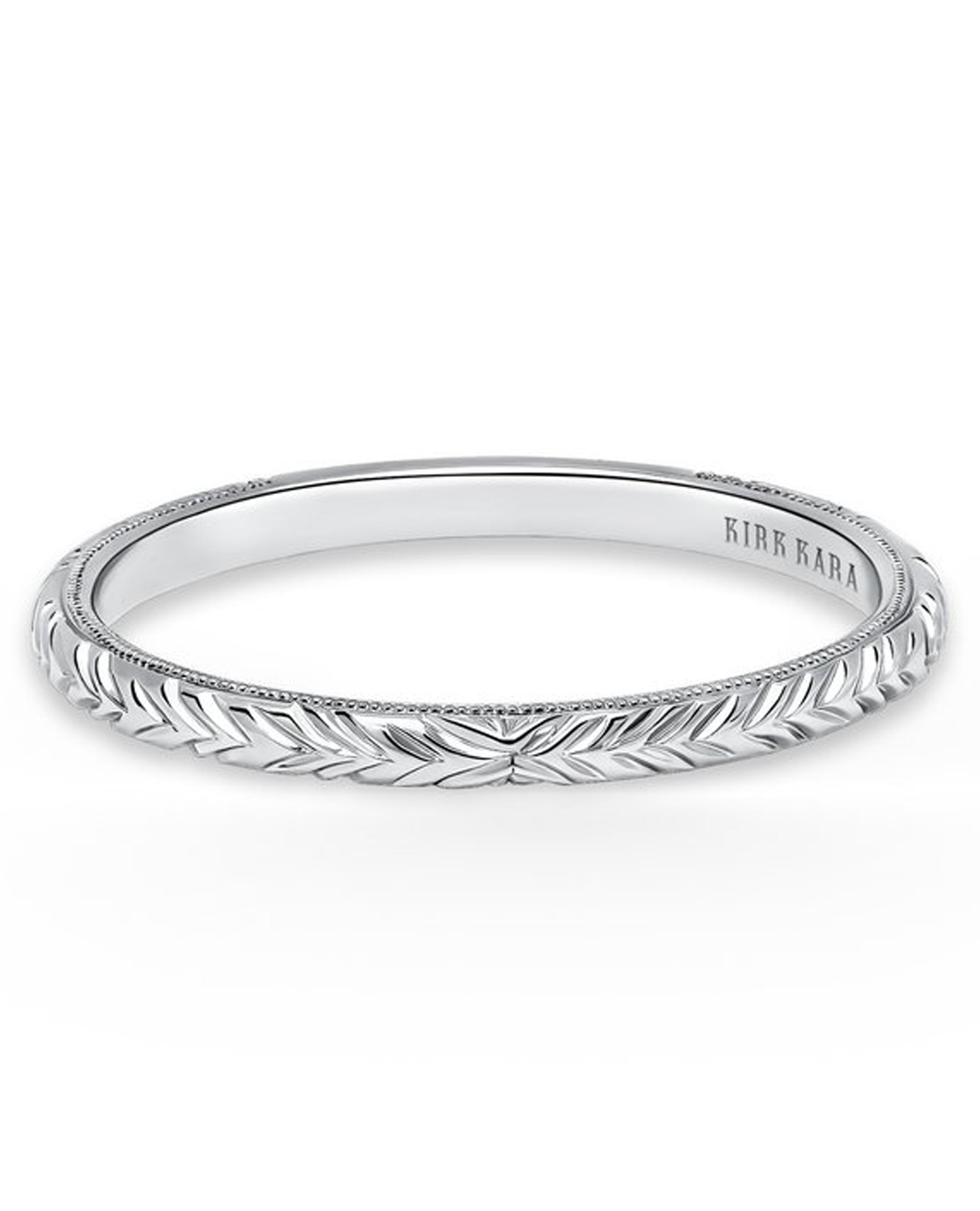 Kirk Kara K401EN-B Engraved Band (Choose free shipping at checkout)