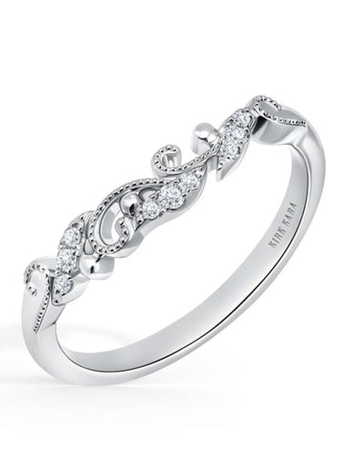Kirk Kara K413-B Angelique 14K White Gold Diamond Ring