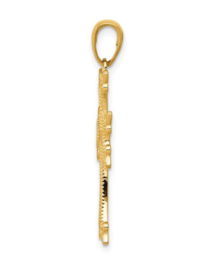 14K Yellow Gold Armenian Cross