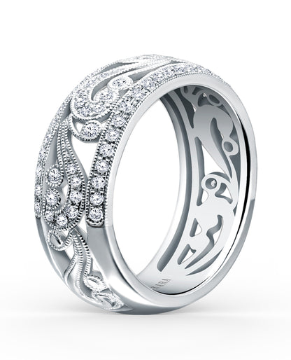 Kirk Kara KF1010DP-B 18K White Gold Angelique Diamond Ring