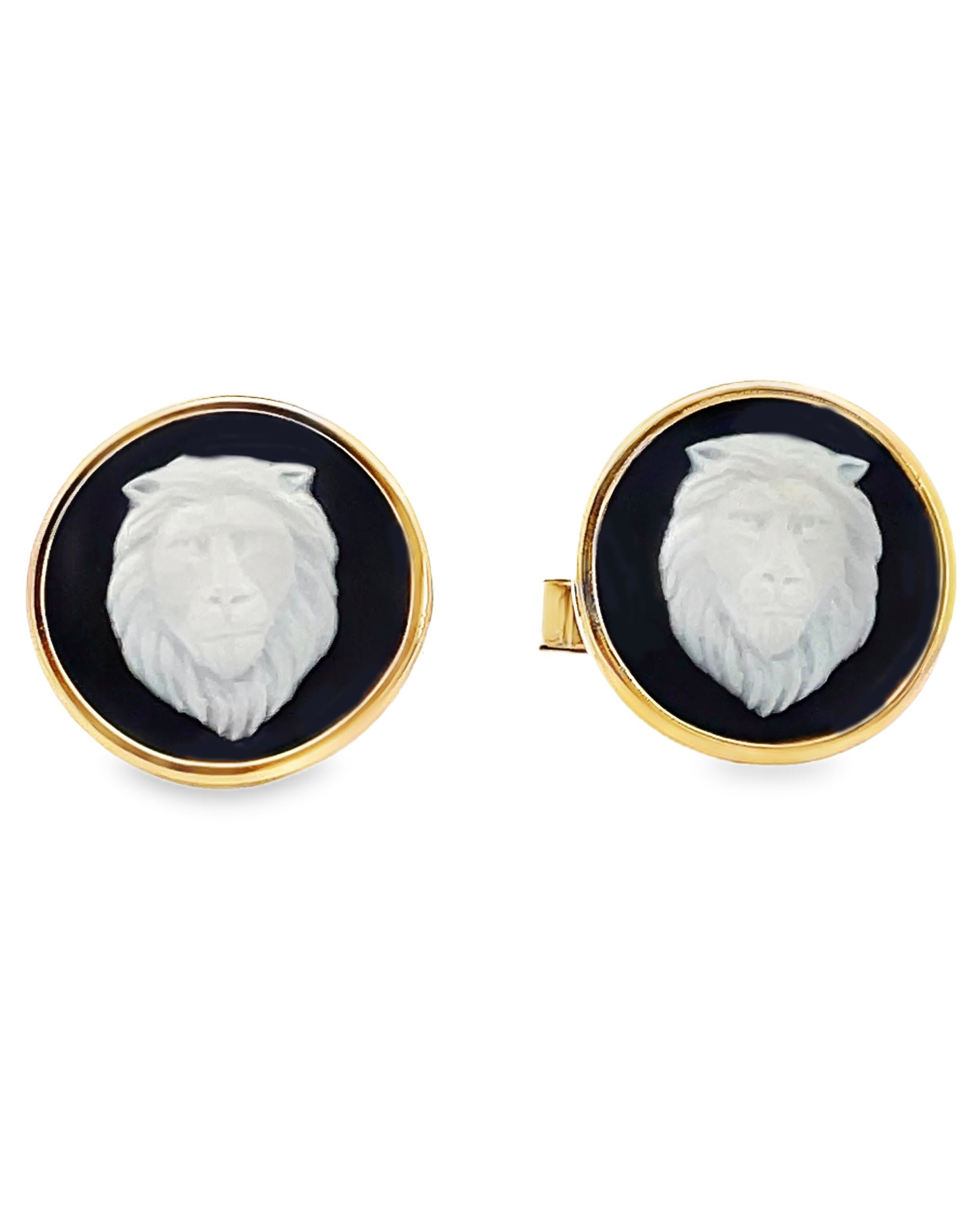 14K Yellow Gold Wedgwood Cufflinks