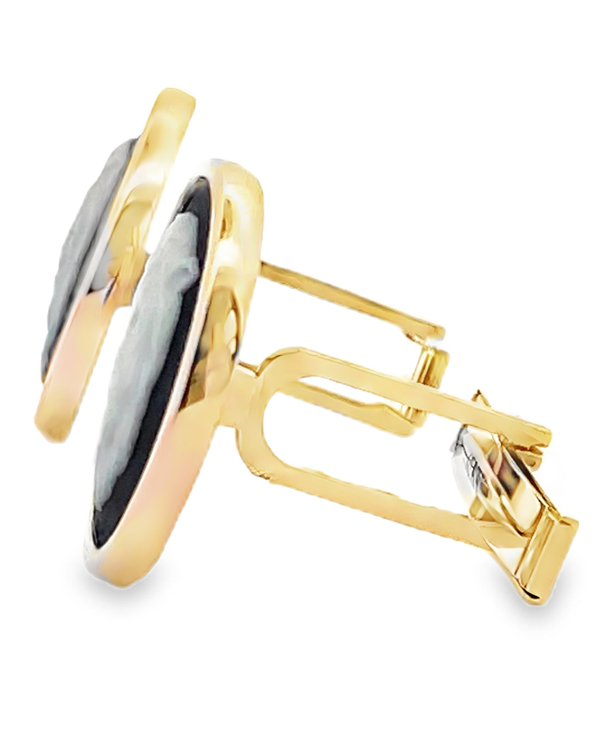 14K Yellow Gold Wedgwood Cufflinks