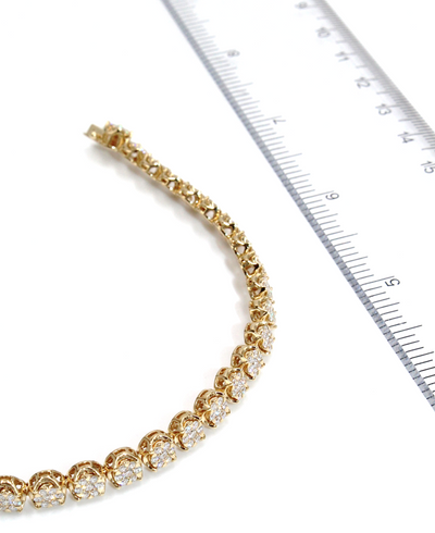 Simon G. LB2190 18K Yellow Gold Diamond Tennis Bracelet 2.20 Carats