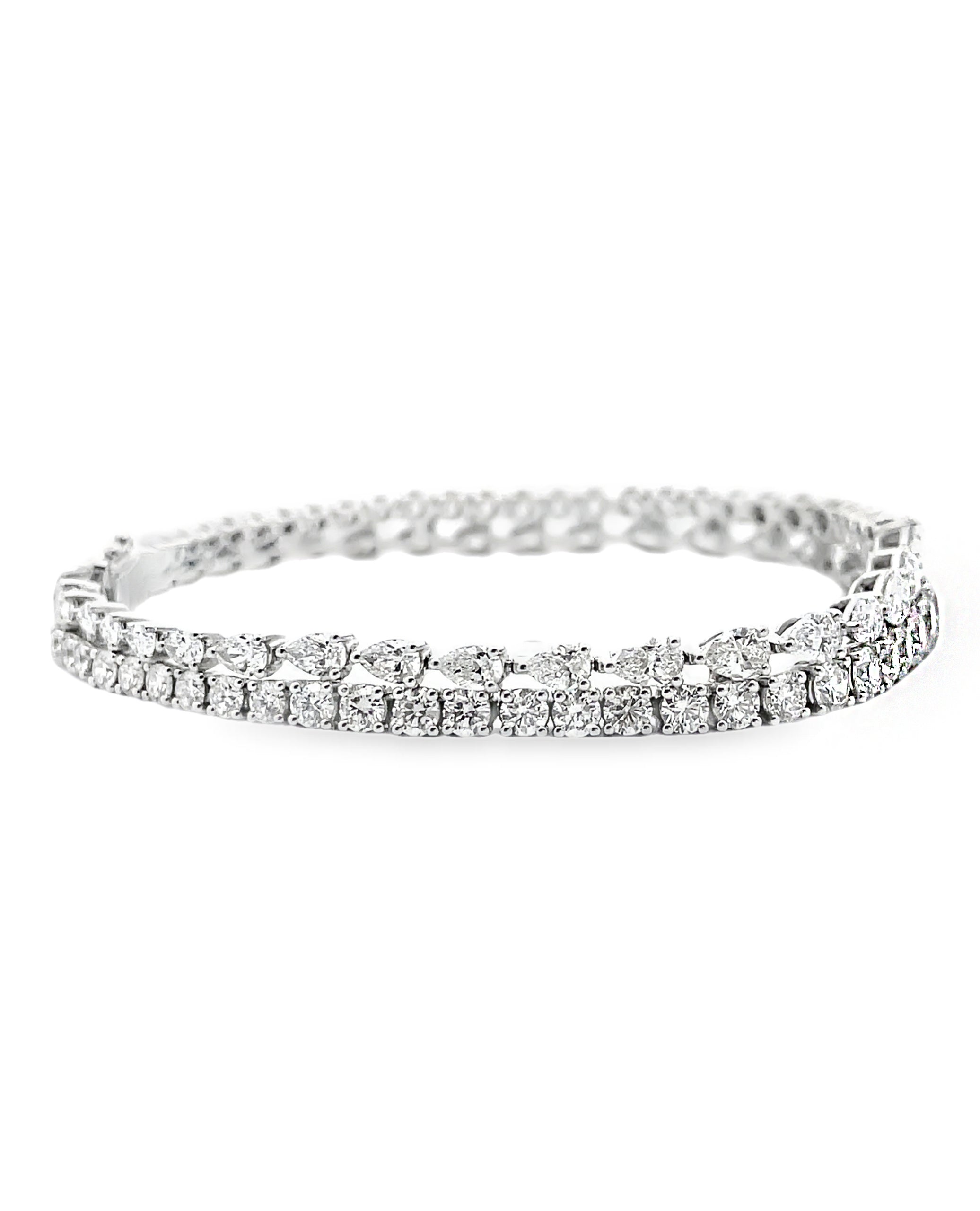 Simon G. LB2473 18K White Gold Tennis Bracelet