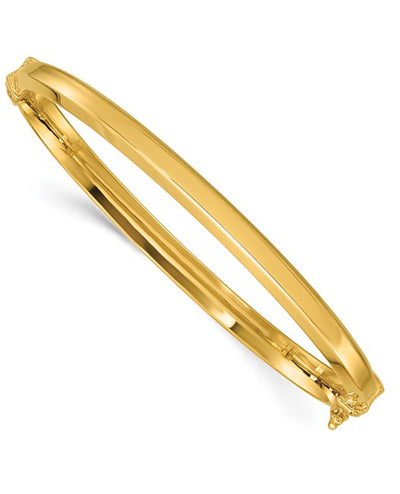 14K Yellow Gold Hinged Bangle