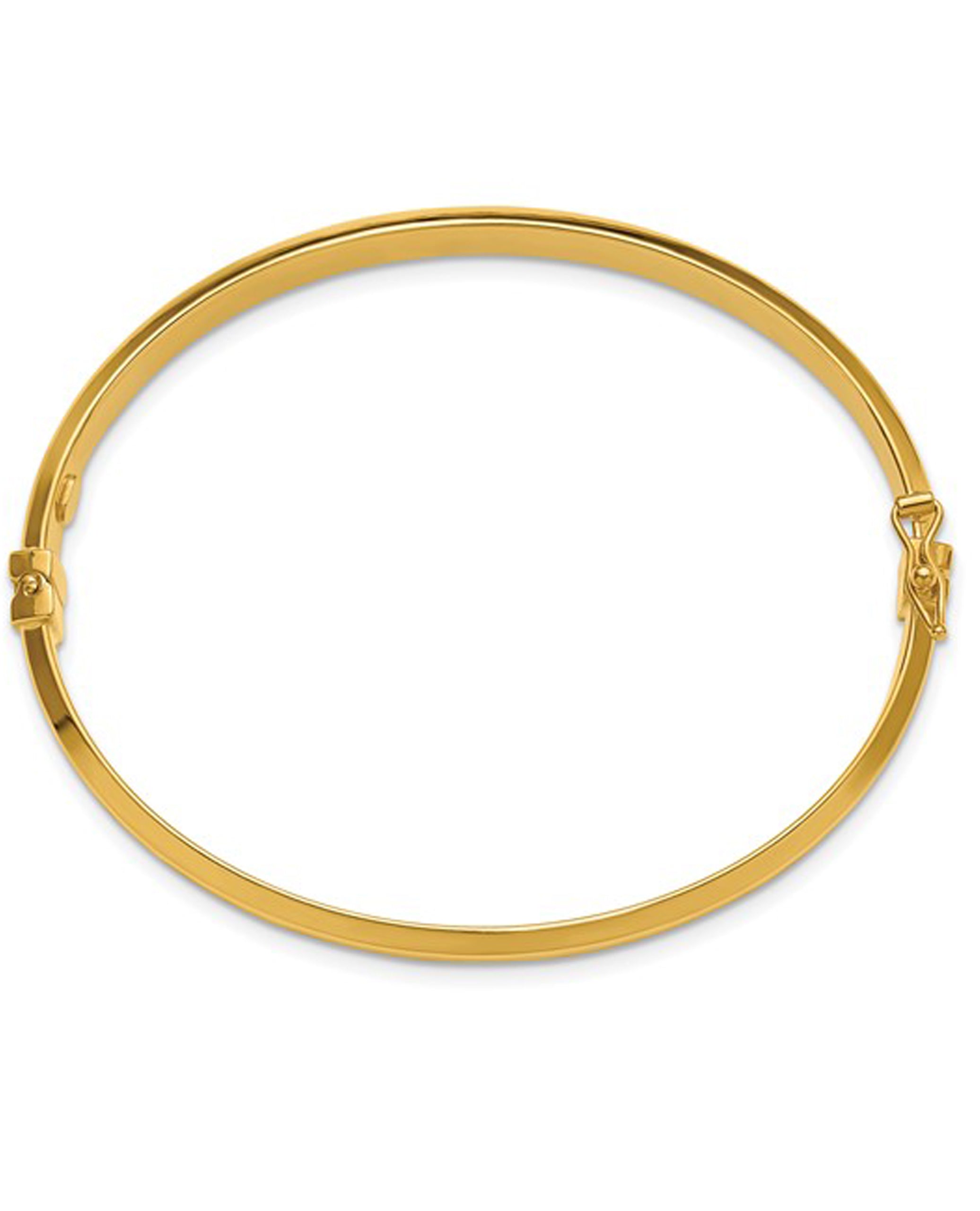 14K Yellow Gold Hinged Bangle