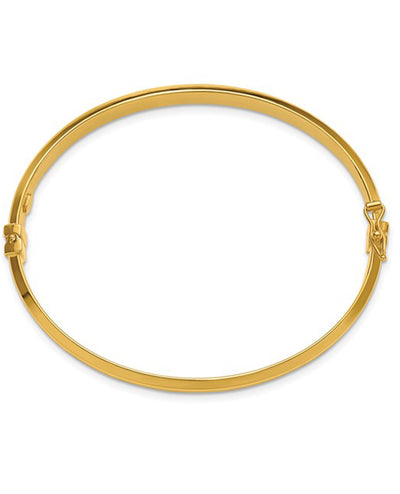 14K Yellow Gold Hinged Bangle