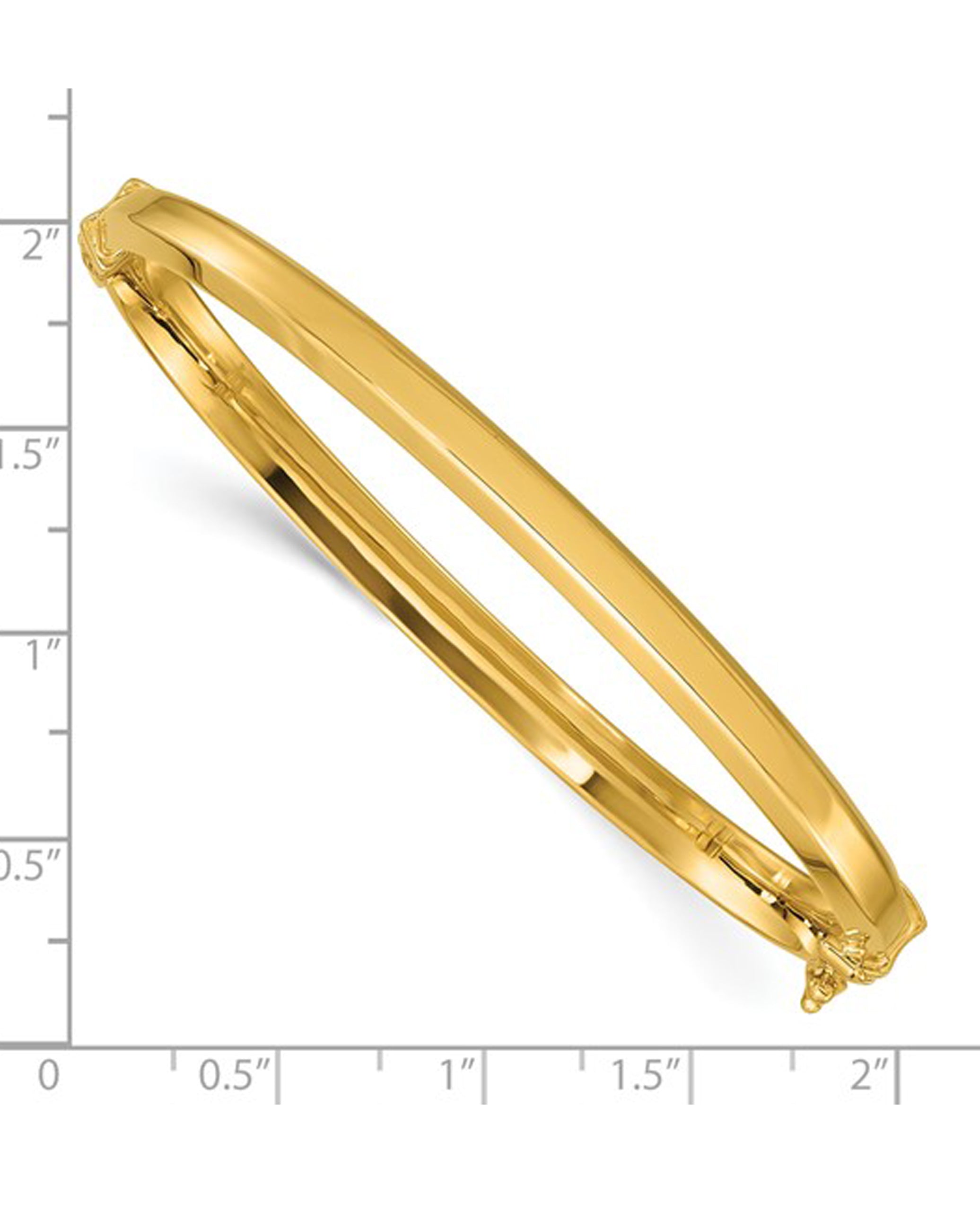 14K Yellow Gold Hinged Bangle