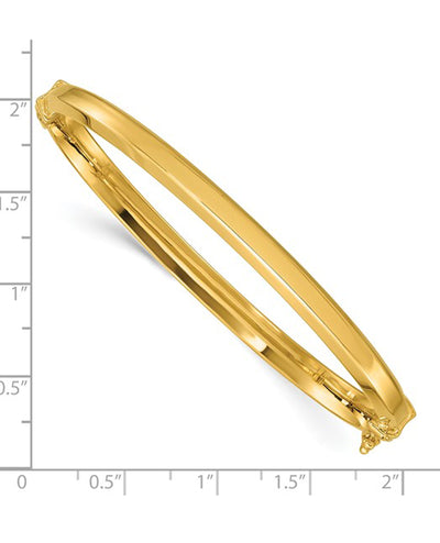 14K Yellow Gold Hinged Bangle