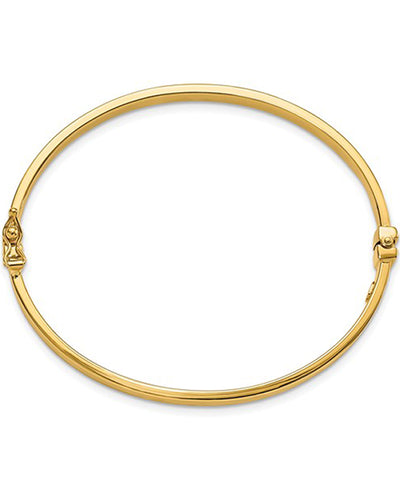 14K Yellow Gold Hinged Bangle