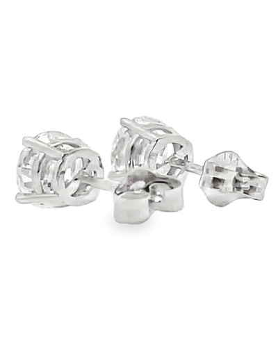 14K White Gold Lab Grown Diamond Stud Earrings