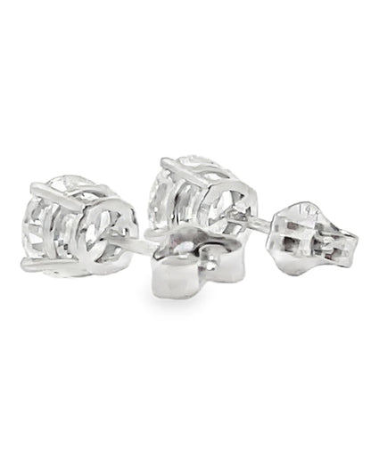 14K White Gold Lab Grown Diamond Stud Earrings