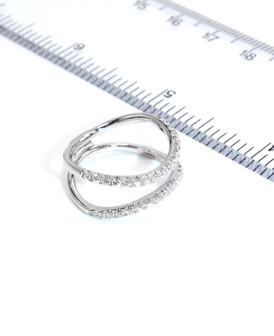 Simon G. LR1083 Ring Enhancer in 18K White Gold 0.52 Carats