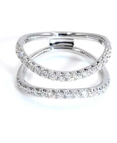Simon G. LR1083 Ring Enhancer in 18K White Gold 0.52 Carats