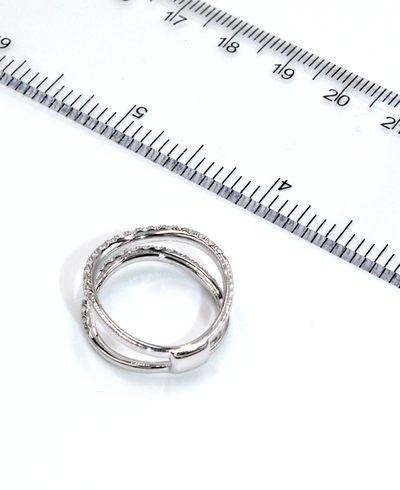 Simon G. LR1083 Ring Enhancer in 18K White Gold 0.52 Carats