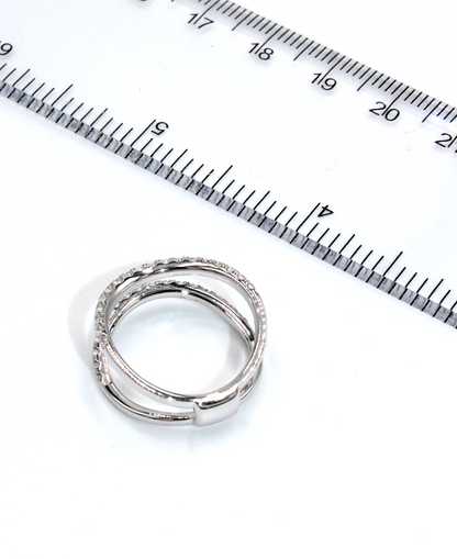 Simon G. LR1083 Ring Enhancer in 18K White Gold