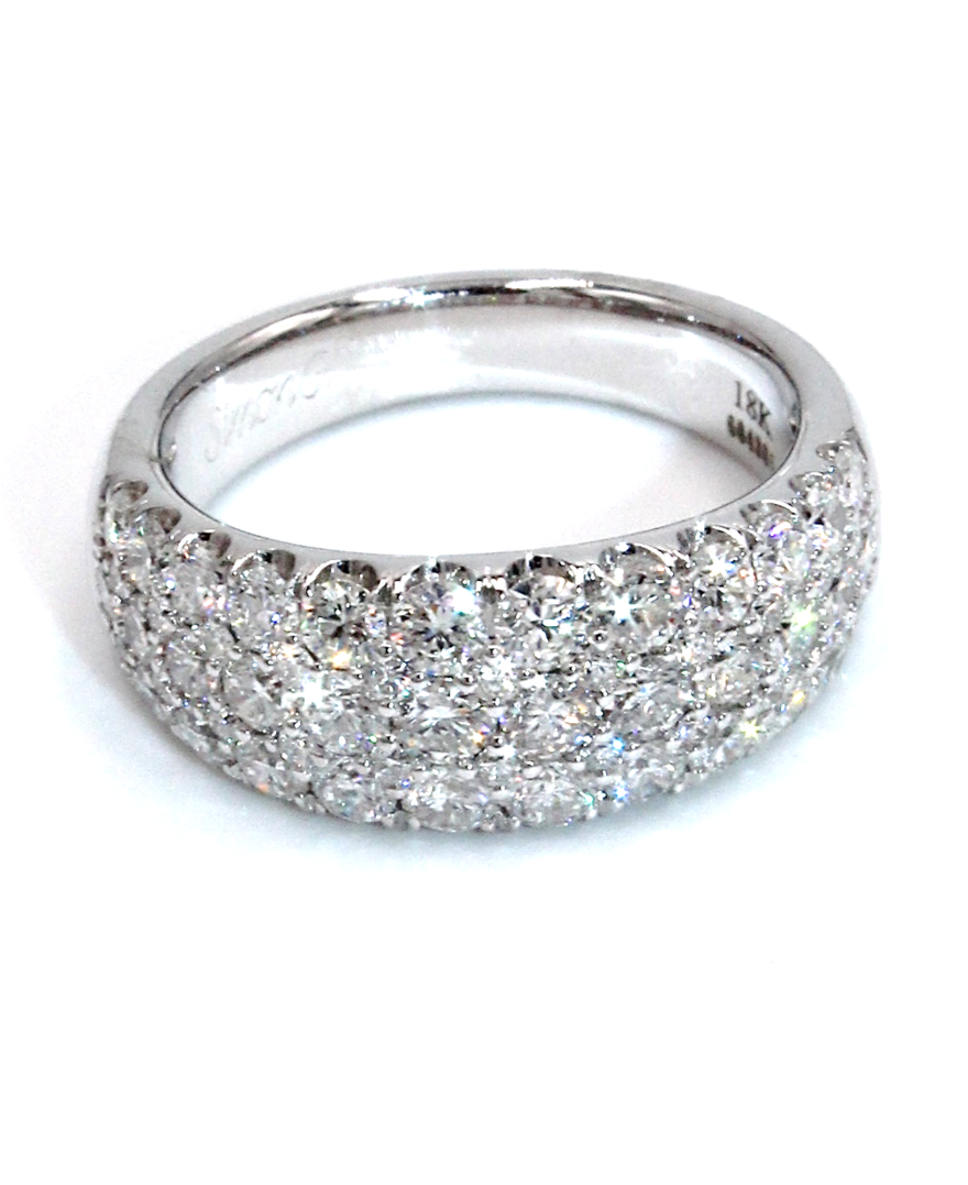Simon G. LR1174 Pave Set Diamond Band Ring