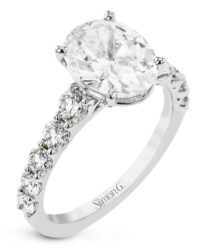 Simon G. LR2965 18K White Gold Engagement Ring