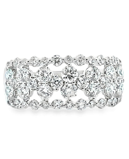 Simon G. LR3173 18K White Gold Diamond Band Ring