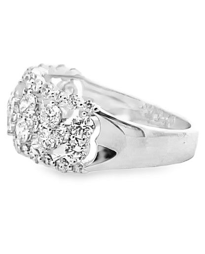 Simon G. LR3173 18K White Gold Diamond Band Ring