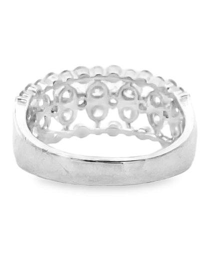 Simon G. LR3173 18K White Gold Diamond Band Ring