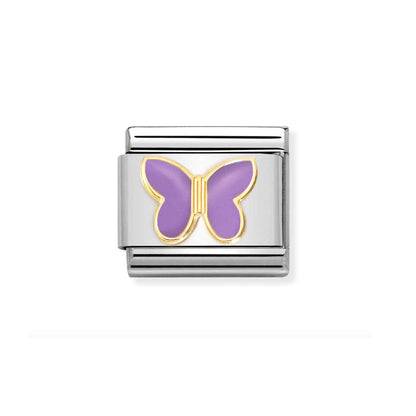 Nomination Composable 030285/60 Classic Symbols Lilac Butterfly