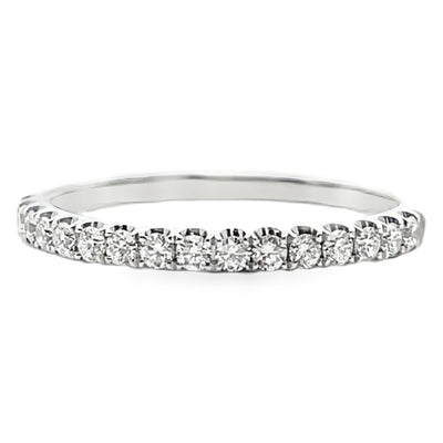 Simon G. 18K White Gold 0.26 carat Wedding Band