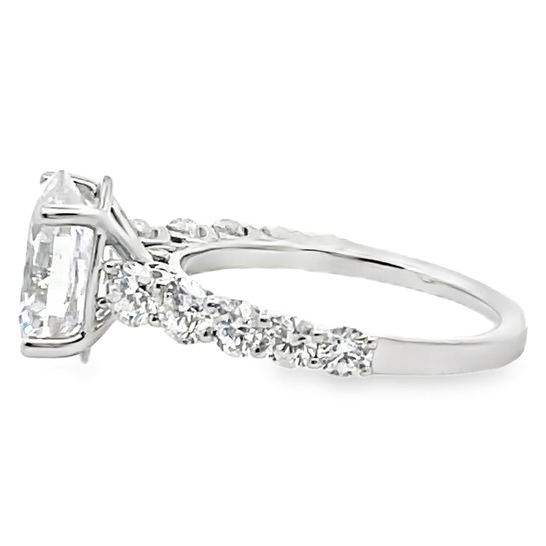 Simon G. LR2965 18K White Gold Engagement Ring Setting 1.11 Carats