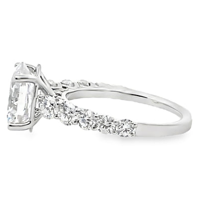Simon G. LR2965 18K White Gold Engagement Ring Setting 1.11 Carats