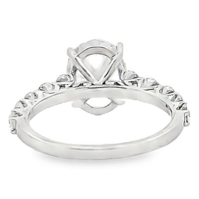 Simon G. LR2965 18K White Gold Engagement Ring Setting 1.11 Carats