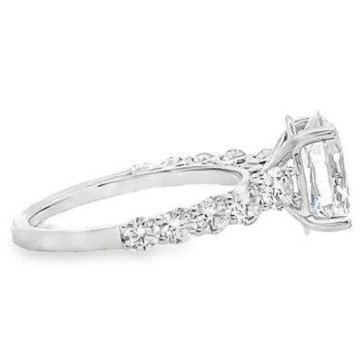 Simon G. LR2965 18K White Gold Engagement Ring Setting 1.11 Carats