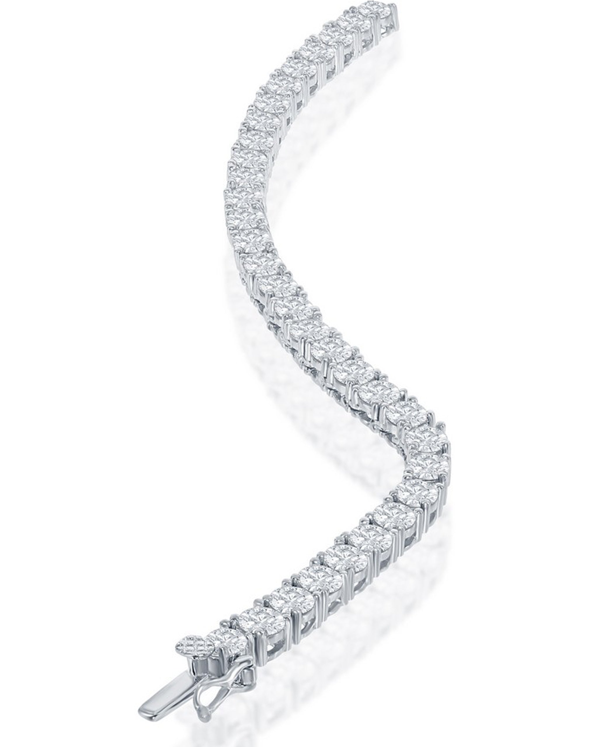 Sterling Silver Tennis Necklace