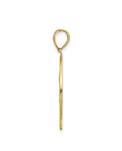 14K Yellow Gold St. Christopher Medal - Round