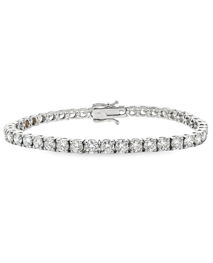 14K White Gold Lab Grown Tennis Bracelet