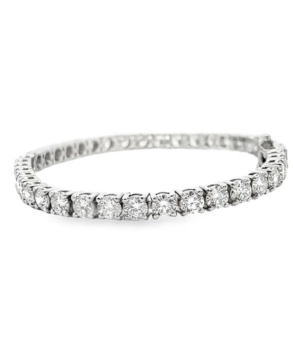 14K White Gold Lab Grown Tennis Bracelet